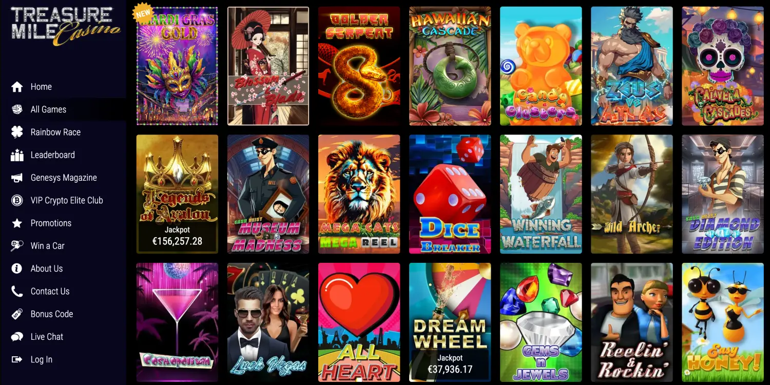 Treasure Mile Casino Review at 3Fam